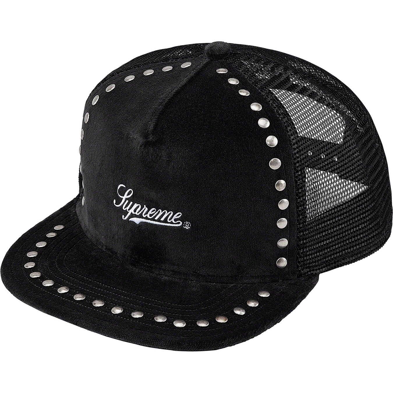Studded Velvet Mesh Back 5-Panel view 8